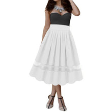Sexy Women Girl Stretch High Waist Plain Flared Pleated Long Maxi Skirt Beauty Beast romance Pure Skirts J4U66