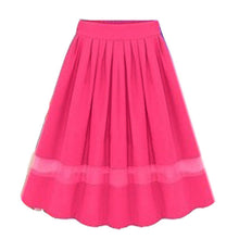 Sexy Women Girl Stretch High Waist Plain Flared Pleated Long Maxi Skirt Beauty Beast romance Pure Skirts J4U66