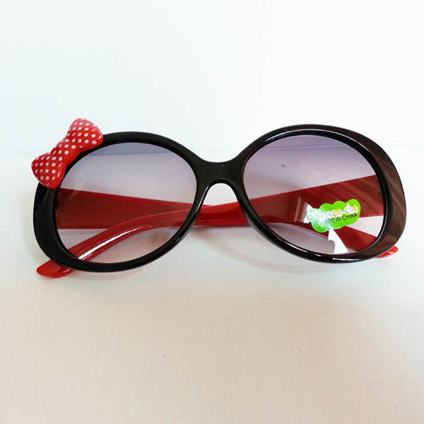 sun glasses for kids plastic frame sunglasses girls baby bowknot cat eye shades goggles eyewear uv400 J4U66
