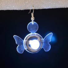 Super Nice Light Up Jewelry LED Butterfly Shape Earring Ear Stud Dance Party J4U66