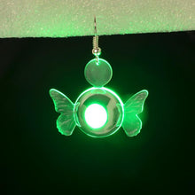 Super Nice Light Up Jewelry LED Butterfly Shape Earring Ear Stud Dance Party J4U66