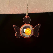 Super Nice Light Up Jewelry LED Butterfly Shape Earring Ear Stud Dance Party J4U66