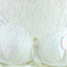 Sweet Girls Sexy Women Lace Bras Bow Push Up Bra Underwired Dot Brassiere 32 34 36 B J4U66