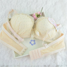 Sweet Girls Sexy Women Lace Bras Bow Push Up Bra Underwired Dot Brassiere 32 34 36 B J4U66