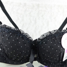 Sweet Girls Sexy Women Lace Bras Bow Push Up Bra Underwired Dot Brassiere 32 34 36 B J4U66