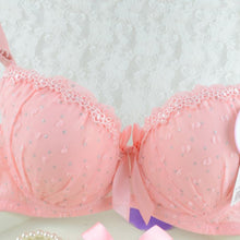 Sweet Girls Sexy Women Lace Bras Bow Push Up Bra Underwired Dot Brassiere 32 34 36 B J4U66