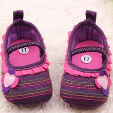 Sweet born Baby Girls Flower Ruffled Shoes Toddler Soft Bottom Kids Crib 0-12M First WalkersJFY66