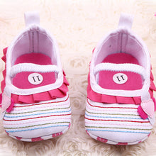 sweetborn baby girls flower ruffled shoes soft bottom kids crib 0~12 momth first walkers J4U66