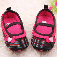 Sweet born Baby Girls Flower Ruffled Shoes Toddler Soft Bottom Kids Crib 0-12M First WalkersJFY66