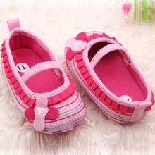 Sweet born Baby Girls Flower Ruffled Shoes Toddler Soft Bottom Kids Crib 0-12M First WalkersJFY66