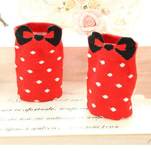 Sweet Women Girls Cute Soft Warm Cotton Polka Dots Bow Short Low Ankle Socks PY3 J4U66