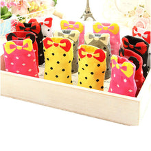 Sweet Women Girls Cute Soft Warm Cotton Polka Dots Bow Short Low Ankle Socks PY3 J4U66