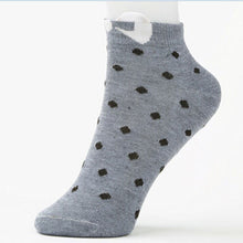 Sweet Women Girls Cute Soft Warm Cotton Polka Dots Bow Short Low Ankle Socks PY3 J4U66