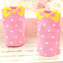 Sweet Women Girls Cute Soft Warm Cotton Polka Dots Bow Short Low Ankle Socks PY3 J4U66