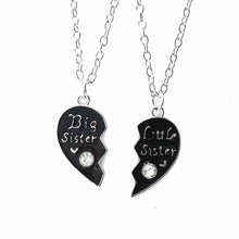 Sweet family jewelry-BFF Cute broken heart style big sister middle sister little sister best sister pendant necklace J4U66