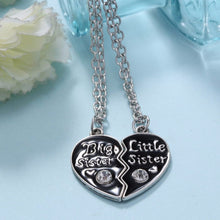 Sweet family jewelry-BFF Cute broken heart style big sister middle sister little sister best sister pendant necklace J4U66