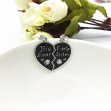 Sweet family jewelry-BFF Cute broken heart style big sister middle sister little sister best sister pendant necklace J4U66