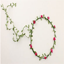 Tassel Shaped Flower Headband Bohemian Floral Crown Wedding Garland Forehead Hair Head Band Beach Wreath 8Color J4U66