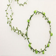 Tassel Shaped Flower Headband Bohemian Floral Crown Wedding Garland Forehead Hair Head Band Beach Wreath 8Color J4U66