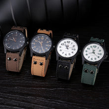 Military Amy Sport Outdoor Genuine Leather Cavas Belt Calendar Dress Quartz Wristwatches Watch 4 Colors for Men J4U66