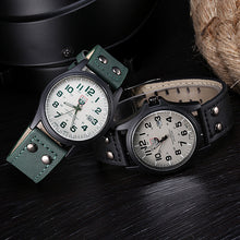 Military Amy Sport Outdoor Genuine Leather Cavas Belt Calendar Dress Quartz Wristwatches Watch 4 Colors for Men J4U66