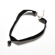 Tibetan Gothic Handmade with Charm Gothic Pendant For Women Inspired Black 10mm Velvet Ribbon Choker Necklace J4U66