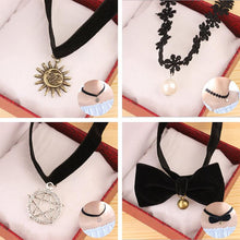 Tibetan Gothic Handmade with Charm Gothic Pendant For Women Inspired Black 10mm Velvet Ribbon Choker Necklace J4U66