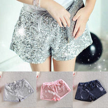 Toddler 2-6 Y Kids Girl Sequins Shorts Short Pants Tie Bow Elastic Waist Trousers PY1 J4U66