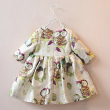 2 years infant baby girls dress half sleeve owl pattern high waist dresses J4U66