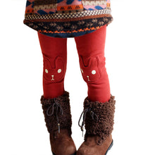 child cozy animal printed leggings girls pants baby fleece trousers J4U66