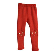 child cozy animal printed leggings girls pants baby fleece trousers J4U66