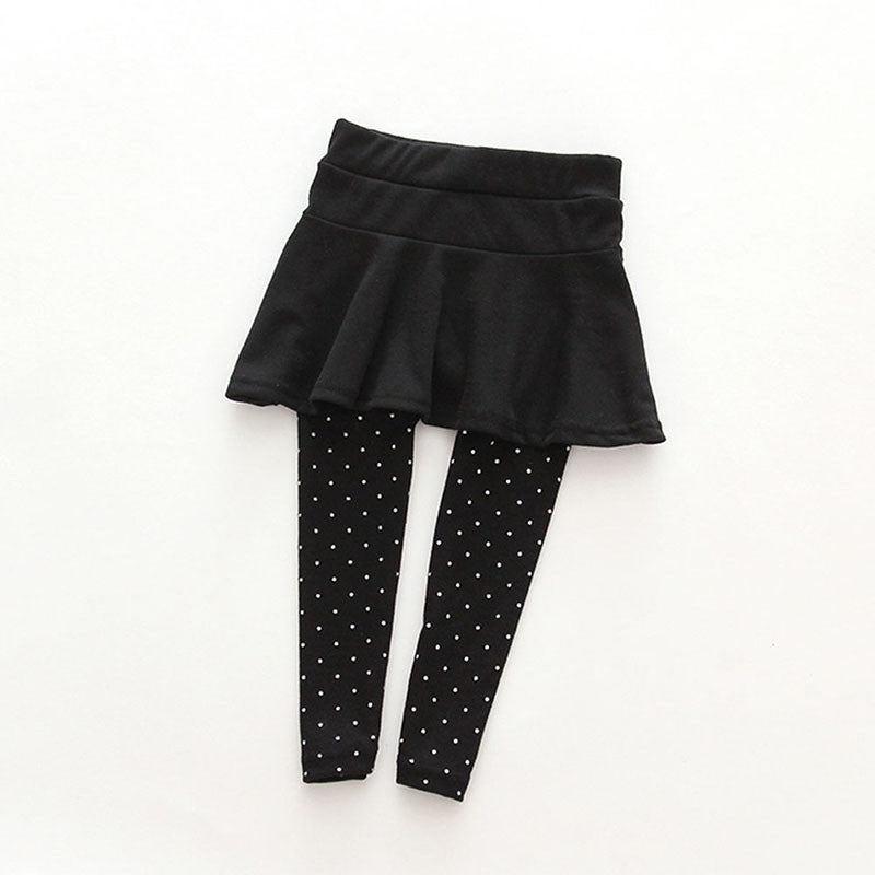 girls culottes render pants kids child fall leggings trousers skirt 1~7 years J4U66