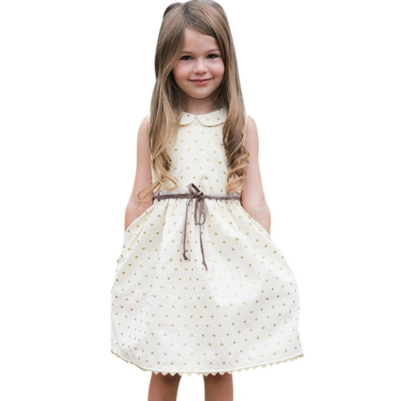Toddler Kids Baby Girls Princess Dress Party Pageant Wedding Dresses With Waistband J4U66
