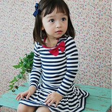 Toddler Kids Girls Dress Cute Cotton Stripe Long Sleeve Princess Clothes New Y2 J4U66