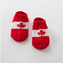 Toddlers Boy Baby Infant Girl Ankle Socks Flag Print Cotton Anti-slip Socks For 0-4 Y Y2 J4U66