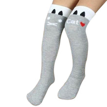 Toddlers Kids Girls Knee High Socks School Cotton Tights Striped Stockings for Girls 1-8Years J4U66