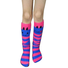 Toddlers Kids Girls Knee High Socks School Cotton Tights Striped Stockings for Girls 1-8Years J4U66