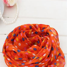 kids girls scarf voile dots scarves shawls wrap candy neckerchief J4U66