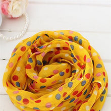 kids girls scarf voile dots scarves shawls wrap candy neckerchief J4U66