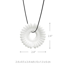 flower blossom pendant 3d printed jewelry original design unique model personal hanging best friend forever bff necklace J4U66