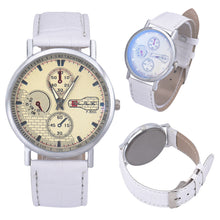 Retro Men's Leather Band Sport Analog Quartz Watch Simple Business Military Wristwatches Classics Dress Watches OC8 J4U66