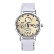 Retro Men's Leather Band Sport Analog Quartz Watch Simple Business Military Wristwatches Classics Dress Watches OC8 J4U66