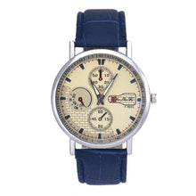 Retro Men's Leather Band Sport Analog Quartz Watch Simple Business Military Wristwatches Classics Dress Watches OC8 J4U66