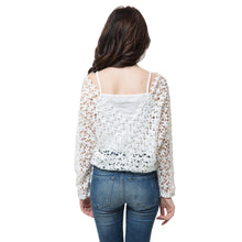 t-shirts women tops two piece vest crochet lace tee v neck long sleeve casual tops blusas plus size white J4U66