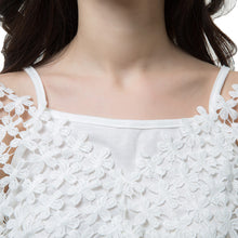 t-shirts women tops two piece vest crochet lace tee v neck long sleeve casual tops blusas plus size white J4U66