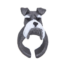 Trency Women 3D Animal Ring Hedgehog Ring Panda Dog Rings for Women Tiger Lizard Bear Parrot Funny Lady Animal Wedding Bend Ring J4U66