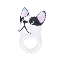 Trency Women 3D Animal Ring Hedgehog Ring Panda Dog Rings for Women Tiger Lizard Bear Parrot Funny Lady Animal Wedding Bend Ring J4U66