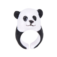 Trency Women 3D Animal Ring Hedgehog Ring Panda Dog Rings for Women Tiger Lizard Bear Parrot Funny Lady Animal Wedding Bend Ring J4U66