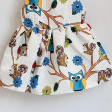 Trendy Baby Girls 2-7 Years Sleeveless Owl Print Tutu Dress One Piece Party Cocktail Dresses J4U66