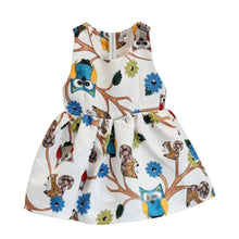 Trendy Baby Girls 2-7 Years Sleeveless Owl Print Tutu Dress One Piece Party Cocktail Dresses J4U66
